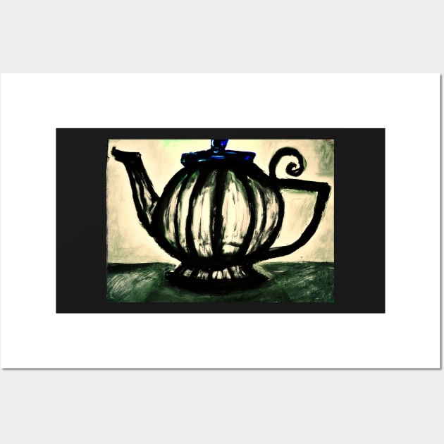 Shadow Teapot Wall Art by YaebaArts